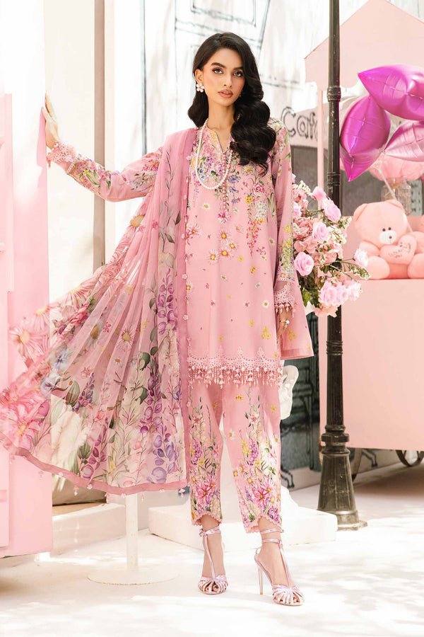 3PC Unstitched Printed Lawn Suit
