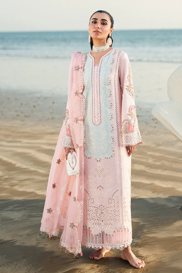 3PC Unstitched Embroidered Suit