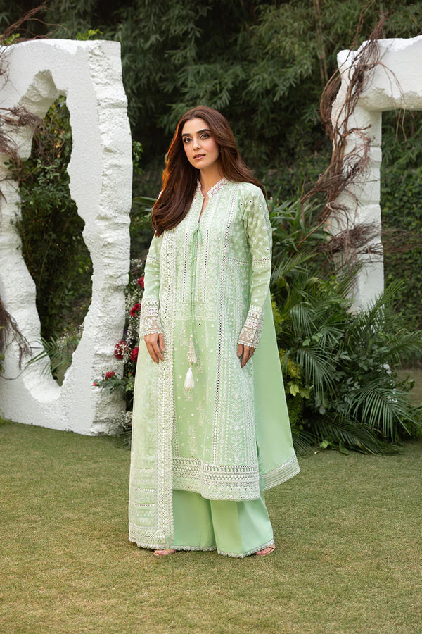 3PC Unstitched Embroidered Lawn Suit